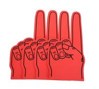 Didiseaon 4pcs Red Foam Fingers for Sports Fans Secure Fit EVA Cheerleading Hand Accessories for Football Baseball Basketball Games School Events Party Favors with Eye Catching Bold Colors