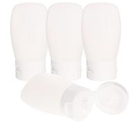 Didiseaon 4pcs Refillable Empty Lotion Bottles Lightweight Leakproof Plastic Travel Toiletries Containers with White Lids for Outdoor and Travel Use 30ml