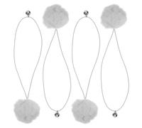 Didiseaon 4pcs Replacement Cat Tree Balls with Bell Hanging for Scratching Posts Interactive Spring Balls for Cat Exercise and Play