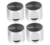 Didiseaon 4pcs Replacement Gas Stove Control Knobs Made of Zinc Alloy, Lightweight and Easy to Use, Suitable for Kitchen Gas Range and Home Stove Replacement