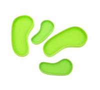 Didiseaon 4pcs Reptile Food Bowls and Water Containers Set for Lizards Turtles Geckos Sturdy Plastic Reptile Water Feeders Leaf Design Suitable for Hydration and Feeding