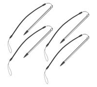 Didiseaon 4pcs Resistive Stylus Pen with Spring Rope for Resistive Touchscreen Devices, Precision Writing Fine Tip Pens Made of Plastic and Aluminum Tube, for Drawing the Go