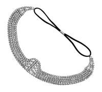 Didiseaon 4pcs Rhinestones Head Chain for Women Layered Headband Elastic Fine Jewelry Headpiece for Art Photo Party Wedding