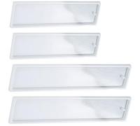 Didiseaon 4pcs Silicone Bookmark Mold Set, Oblong Shape Epoxy Resin Moulds for DIY Crafting, Medium and Large Size Silicone Tray Molds for Resin Bookmark Making in Arts and Jewelry Supplies