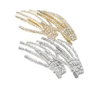 Didiseaon 4pcs Skull Hair Clip Plate Festival Buns Brooch Pins for Women Fashion Hocus Mini Hair Clips Bat Accessory Sparkly Skeleton Hair Topper Skull Hair Accessories Hat Silver Zinc Alloy
