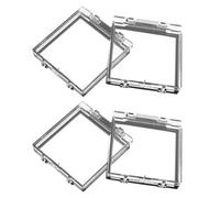 Didiseaon 4Pcs Square Plastic Power Button Cover Protector for Computer, Elevator, Dishwasher Washing Machine - Electrical Equipment Switch Guard for Industrial Use