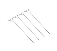 Didiseaon 4pcs Stainless Steel Cell Spreader Rods Laboratory Tool High Temperature Sterilizable Reusable Compact Lightweight for Microbiology Cell Culture and Wide Spreading
