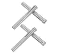 Didiseaon 4pcs Stainless Steel Nail Drill Chuck Kit Three-jaw Spring Collet Adapter for Handpiece Precision Clamping for Professional Manicure and Home Use Easy Bit Replacement Compatibility
