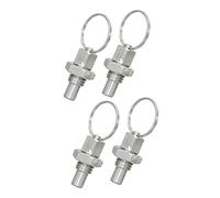 Didiseaon 4pcs Stainless Steel Spring Plungers Retractable Safety Pins Index Plunger for Industrial Mold Cabinet Automotive Use