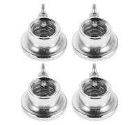Didiseaon 4pcs Threaded Steel Barbell Collars with Tool-free Installation and Quiet Operation, 28mm Dumbbell Lock Clamps for Gym and Fitness Weight Lifting Accessories