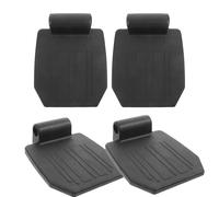 Didiseaon 4pcs Universal Japanese Style Wheelchair Footrest Replacement in Black Pp Material Stable Swing Away Design for Wheelchairs and Transport Chairs Ensuring Safety and Reducing Leg