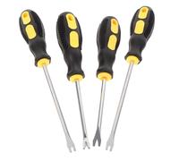 Didiseaon 4pcs Upholstery Staple Remover Steel with Handle Heavy Duty Manual Nail Removal Tool for Carpentry Furniture Floors Walls and DIY Crafts