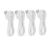 Didiseaon 4pcs USB Charging Cable for Water Flosser Compatible with Portable Oral Irrigators Fast Charging Cord with Secure Precision Connector Lightweight Travel Friendly Replacement Power