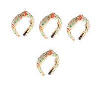 Didiseaon 4pcs Versatile Pumpkin Headband Knot Fashion Headwear for Women's Thanksgiving Party