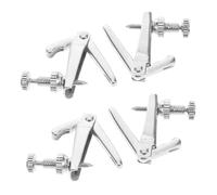 Didiseaon 4Pcs Violin Fine for Strings Metal Adjusters for Precise Pitch Control Enhance Sound Quality Sleek Silver Finish for Improved Performance