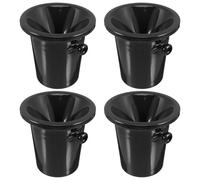 Didiseaon 4Pcs Wine Tasting Spittoons Wine Dump Buckets with Spill-Reducing Design Plastic Ice Buckets for Bars Cellars Shops Exhibitions Tasting Parties