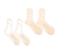 Didiseaon 4pcs Wooden Crochet Sock Blockers DIY Molds for Knitting Socks Hollow and Heart Design Forms for Shaping and Display Craft Accessories