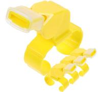 Didiseaon 4pcs Yellow Plastic Whistles for Coaches and Referees with Loud Sound and Easy to Carry Design, for Sports Competition and Outdoor Survival