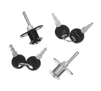 Didiseaon 4pcs Zinc Alloy Cabinet Locks with Folding Keys Core Drawer and Wardrobe Locks for Office Desks File Cabinets Furniture Security Metal and Wood Compatible
