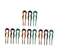 Didiseaon 4sets Elegant French Pins for Wavy Hair Hair Jewelry Gems u Pins for Women 3pcs*4