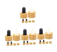 Didiseaon 4sets Essential Oil Bottle Caps Dropper Lid Covers for Essential Oil Bottles Leakproof Airtight Compatible Various Sizes 6pcs*4
