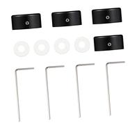 Didiseaon 4Sets Guitar Effect Pedal Footswitch Topper with Internal Pad for Protection Enhance Durability Aesthetic for Guitar Pedals