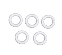 Didiseaon 5 Pcs DIY Circular Ring Art Painting Supplies White Foam Rings for Creative Projects Home Decor Crafting for Developing Hand Eye Coordination and Creativity