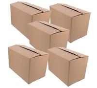 Didiseaon 5 Pcs Foldable Corrugated Aircraft Boxes for Moving and Storage Practical Lightweight Packing Cartons with Anti-fall Compressive Resistance for Envelopes Clothes Towels and