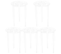 Didiseaon 5 Sets Cake Tier Trays with Multi-Layered Design and Sturdy Ps Construction Easy to Use Cake Stand Kit for Bakers