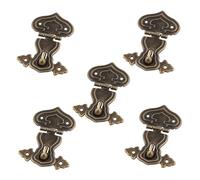 Didiseaon 5 Sets Retro Antique Style Box Hasps Zinc Alloy Latches for Jewelry Boxes Wooden Cabinets Decorative Security Buckles
