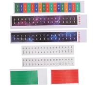 Didiseaon 5 Sets Thumb Piano Stickers for Beginners Note Kalimba Labels Residue Decals Easy to Apply and Remove Keyboard Parts for Learning and Training