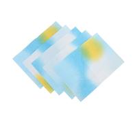 Didiseaon 5 Sheets Rainbow Gradient Crepe Paper Textured Paper for Flower Bouquet