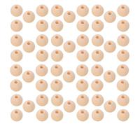 Didiseaon 500pcs 8mm Natural Wooden Beads with 2.5mm Hole for Jewelry Making, Macrame Plant Hanger, Dreamcatcher, Vase Filler, and DIY Craft Projects