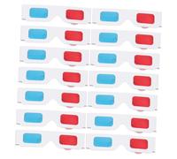 Didiseaon 50pcs Anaglyph Glasses Blue Cardboard Frame Lightweight for Movies Games Dvds Camping Travel Viewing