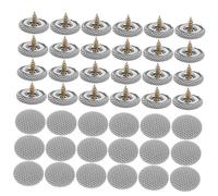 Didiseaon 50Pcs Car Roof Lining Repair Kit with Plaid Fabric Buttons for Interior Ceiling Sagging Fixing User Friendly Auto Headliner Pins for Upholstery and Vehicle Headliner Restoration