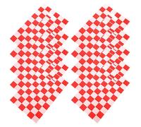 Didiseaon 50pcs Checkered Plastic Gift Bags for Race Car Birthday Party, Portable and Decorative with Classic Red Pattern, for Celebrations and Party Favour Packaging