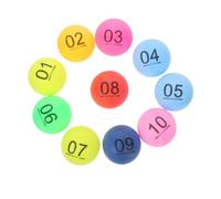 Didiseaon 50pcs Colorful Numbered Plastic Balls for Lottery Raffles Party Games Material Small Balls for Celebrations Events Birthdays Weddings