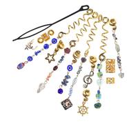Didiseaon 50pcs Ethnic Cat's Eye Clip Hair Decorations Snake Twist and Pirate Jewelry for Hair