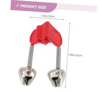 Didiseaon 50Pcs Fishing Rod Alarm Bells with Strong Clip Portable Night Fishing Bell Clips for Rod Tips Stainless Steel Jingle Rings for Beginners in Red and Green