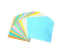 Didiseaon 50pcs Iridescent Square Origami Paper Shiny Folding for DIY Crafts Handcrafts Paper Cranes Party Decorations and School Art Projects Vibrant Colors