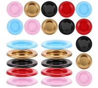 Didiseaon 50pcs Iron Incense Holder Plates for Incense Stick and Cone with Sturdy Construction and Ash Catching Function, for Home Aromatherapy and Relaxation