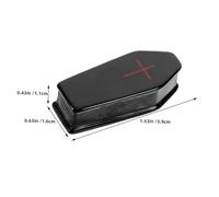 Didiseaon 50pcs Mini Halloween Coffin Decorations Resin Small Coffin Figurines for Dollhouse Haunted House Props Party Favors Festive Home Decor with High Realism and Compact