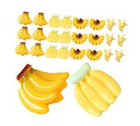 Didiseaon 50pcs Miniature Artificial Bananas Realistic Fake Banana Decor for Crafts Home Party Vibrant Yellow Faux Fruit for Floral Arrangements Photo Props