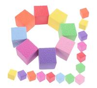 Didiseaon 50pcs Multifunctional Foam Cube Math Tools Colorful Geometric Blocks for Preschool and Elementary Learning Spatial Reasoning Arithmetic Practice Classroom and Home Educational