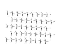 Didiseaon 50pcs Nail Board Hook Hangers Shelves Peg Board Hanger Hooks Black Iron
