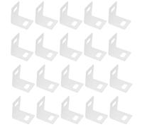 Didiseaon 50pcs Plastic Corner Protector for Cardboard Boxes with L-shaped Structure and Strap Slots, White Anti-slip Edge Guard with Enhanced Cushioning for Pallet Stacking and Goods