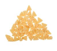 Didiseaon 50pcs Simulated Cheese DIY Craft Decorations Bright Mini Cheese Models for Bakery Shop Party Photography Props Home Office Kitchen Adornments