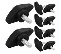 Didiseaon 50pcs Tee Wing Screws T-shape Handle Thumb Screw Knobs Plastic Fasteners for Microphone Stand Universal Compatibility Precise Adjustment M5