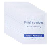 Didiseaon 50pcs Wax Remover Finishing Wipe Portable Single-use Convenience Non-woven Fabric with Glycerinum for Skin Care Wax Enthusiasts Travel and Beauty Salons