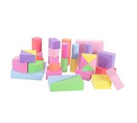 Didiseaon 52Pcs Eva Building Blocks for Shape Color Cognition Stacking and Matching Learning Safe and Educational Playset for Early Development